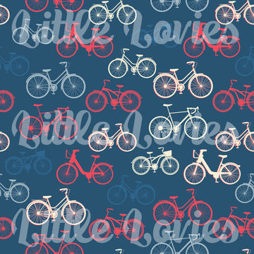Navy cycles Fabric PREORDER