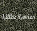 Leopard olive spots Fabric PREORDER