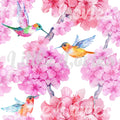 Pink Hummingbird Fabric PREORDER